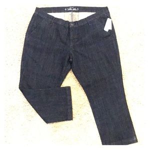 Old Navy Ultra Blue Jean Cropped pants